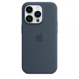 Apple Original iPhone 14 Pro Max Skal Silicone Case MagSafe Storm Blue