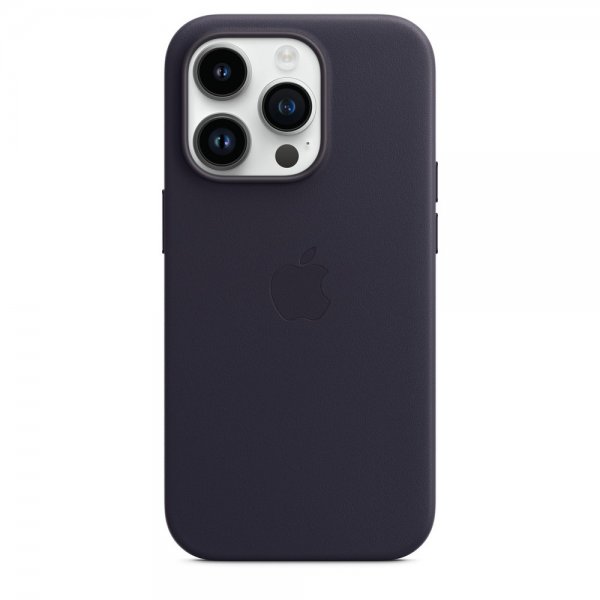 Apple Original iPhone 14 Pro Skal Leather Case MagSafe Ink