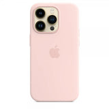 Apple Original iPhone 14 Pro Skal Silicone Case MagSafe Kritrosa