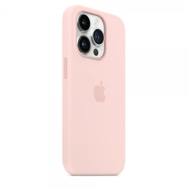 Apple Original iPhone 14 Pro Skal Silicone Case MagSafe Kritrosa