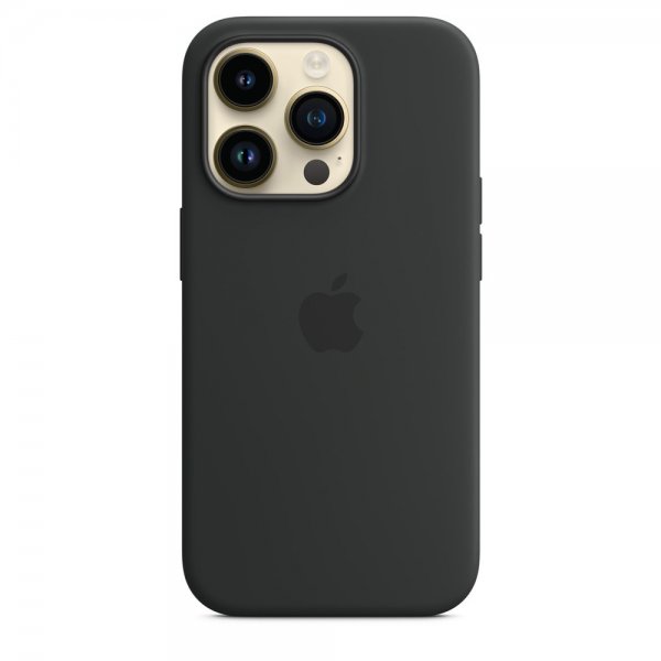 Apple Original iPhone 14 Pro Skal Silicone Case MagSafe Midnatt