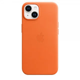 Apple Original iPhone 14 Skal Leather Case MagSafe Orange