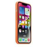 Apple Original iPhone 14 Skal Leather Case MagSafe Orange