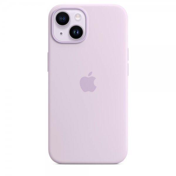 Apple Original iPhone 14 Skal Silicone Case MagSafe Lilac