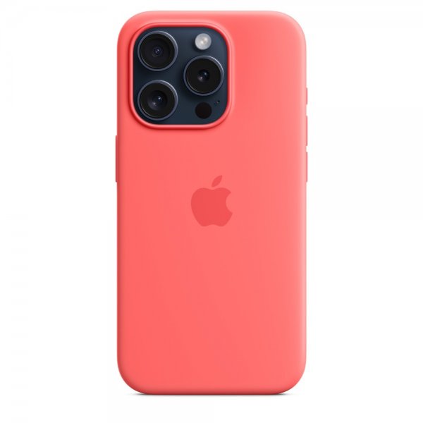 Apple Original iPhone 15 Pro Max Skal Silikon MagSafe Guava