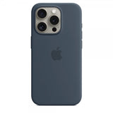 Apple Original iPhone 15 Pro Max Skal Silikon MagSafe Stormblå