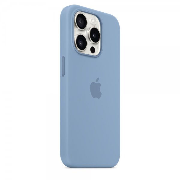 Apple Original iPhone 15 Pro Max Skal Silikon MagSafe Vinterblå