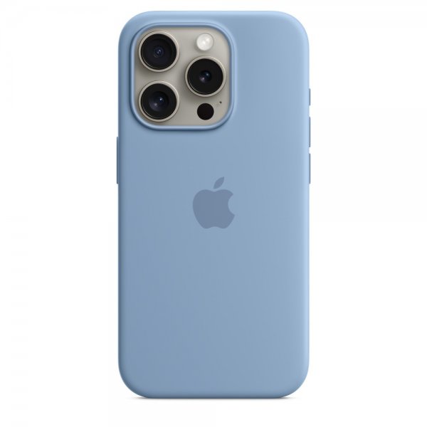 Apple Original iPhone 15 Pro Skal Silikon MagSafe Vinterblå