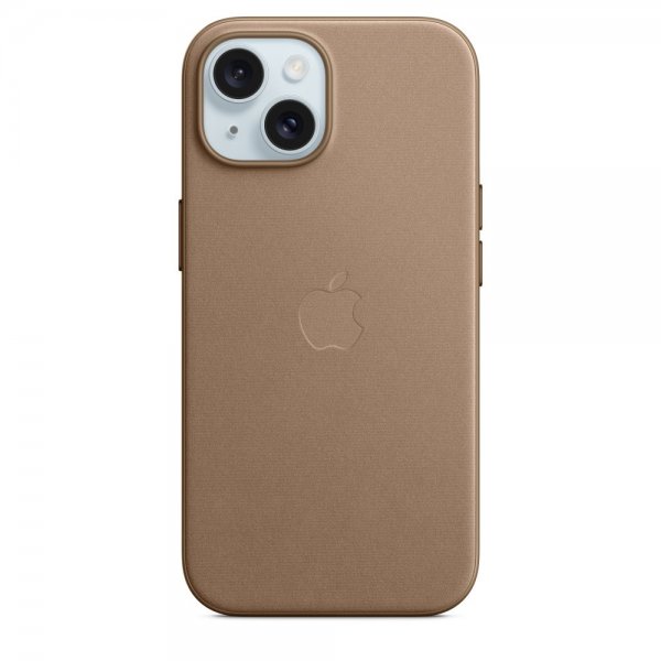 Apple Original iPhone 15 Skal FineWoven MagSafe Mullvadsbrun