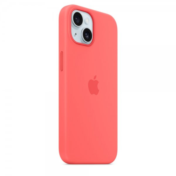 Apple Original iPhone 15 Skal Silikon MagSafe Guava
