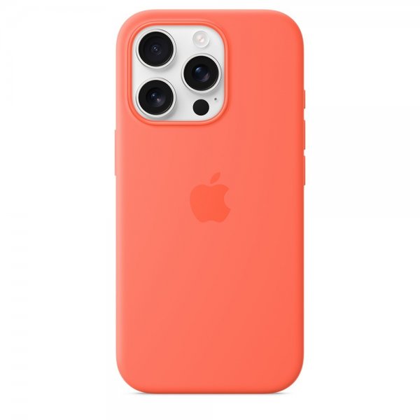 Apple Original iPhone 16 Pro Max Skal Silicone Case MagSafe Tangerine