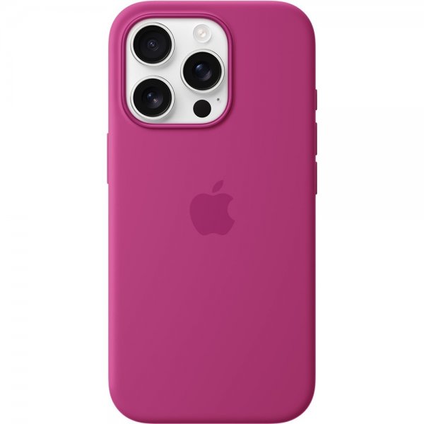 Apple Original iPhone 16 Pro Skal Silicone Case MagSafe Fuchsia