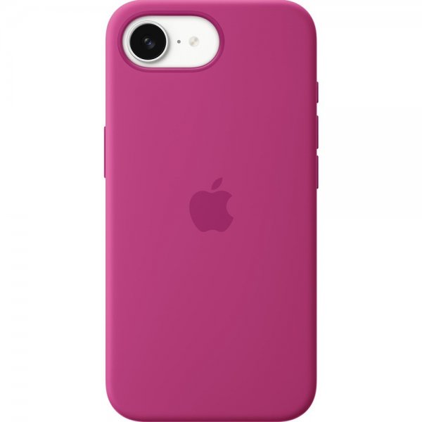 Apple Original iPhone 16e Skal Silicone Case Fuchsia