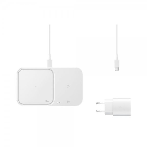 Samsung Original Trådlös Laddare Super Fast Wireless Charger Duo 15W Vit