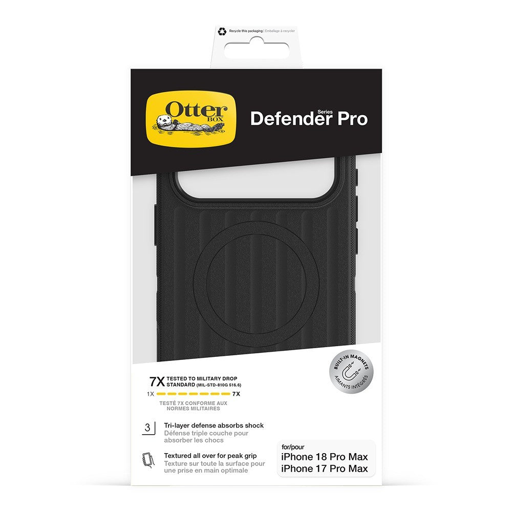 Otterbox iPhone 17 Pro Max/iPhone 18 Pro Max Skal Defender Pro MagSafe Svart