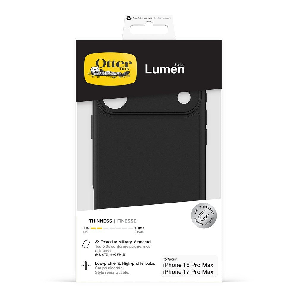 Otterbox iPhone 17 Pro Max/iPhone 18 Pro Max Skal Lumen MagSafe Svart
