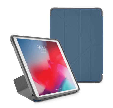Pipetto iPad Air 2019 (gen 3)/iPad Pro 10.5 Fodral Origami Shield Marinblå