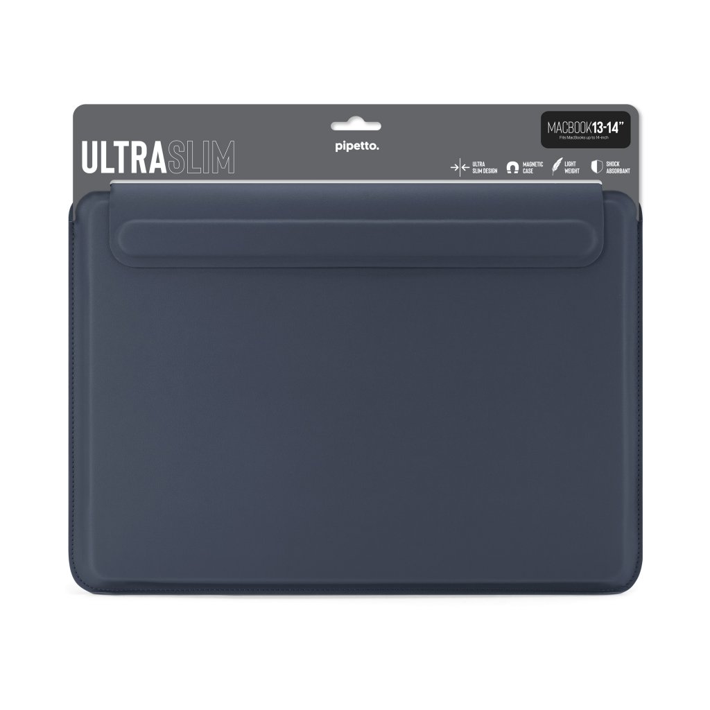 Pipetto Ultra Slim Laptop Sleeve 13/14" Mörkblå