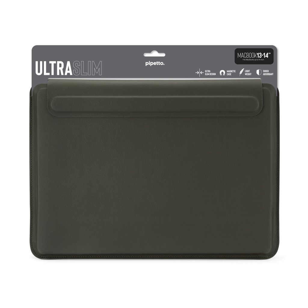 Pipetto Ultra Slim Laptop Sleeve 13/14" Mörkgrön