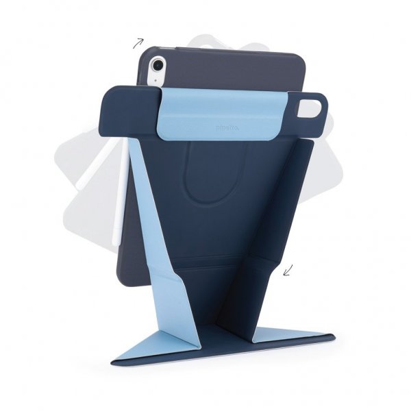 Pipetto iPad Air 11 (M2/M3/M4)/iPad Air 10.9 (gen 4/5) Fodral Origami No6 Stand Svart