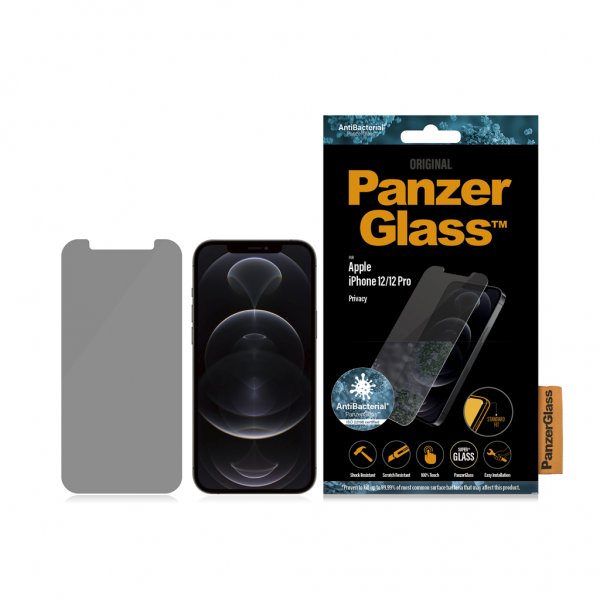 PanzerGlass iPhone 12/iPhone 12 Pro Skärmskydd Standard Fit Privacy