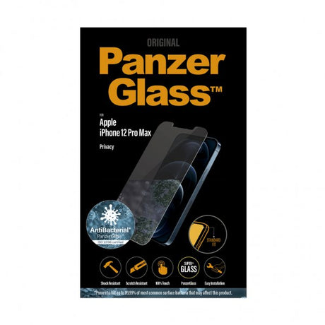 PanzerGlass iPhone 12 Pro Max Skärmskydd Standard Fit Privacy