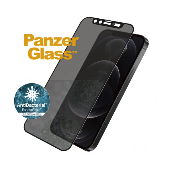 PanzerGlass iPhone 12/iPhone 12 Pro Skärmskydd Edge-to-Edge Camslider Privacy
