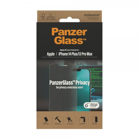 PanzerGlass iPhone 13 Pro Max/iPhone 14 Plus Skärmskydd Classic Fit Privacy