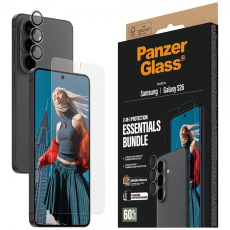 PanzerGlass Samsung Galaxy S26 Skärmskydd och Kameraskydd 2-in-1 Bundle