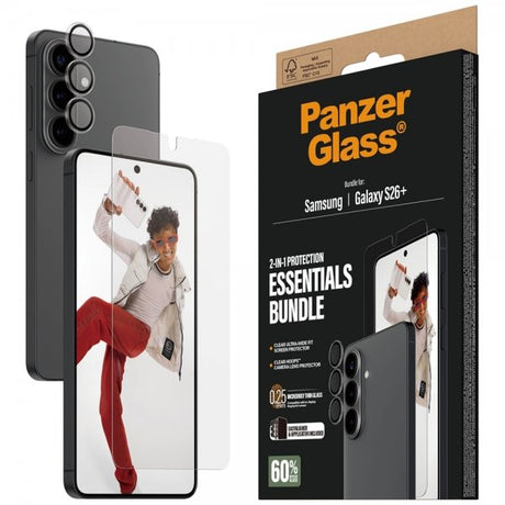 PanzerGlass Samsung Galaxy S26 Plus Skärmskydd och Kameraskydd 2-in-1 Bundle