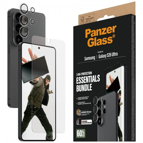 PanzerGlass Samsung Galaxy S26 Ultra Skärmskydd och Kameraskydd 2-in-1 Bundle