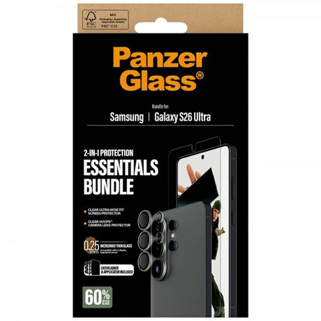 PanzerGlass Samsung Galaxy S26 Ultra Skärmskydd och Kameraskydd 2-in-1 Bundle