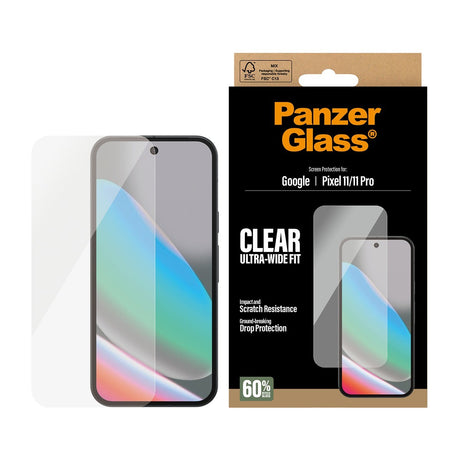 PanzerGlass Google Pixel 11/Google Pixel 11 Pro Skärmskydd Ultra-Wide Fit