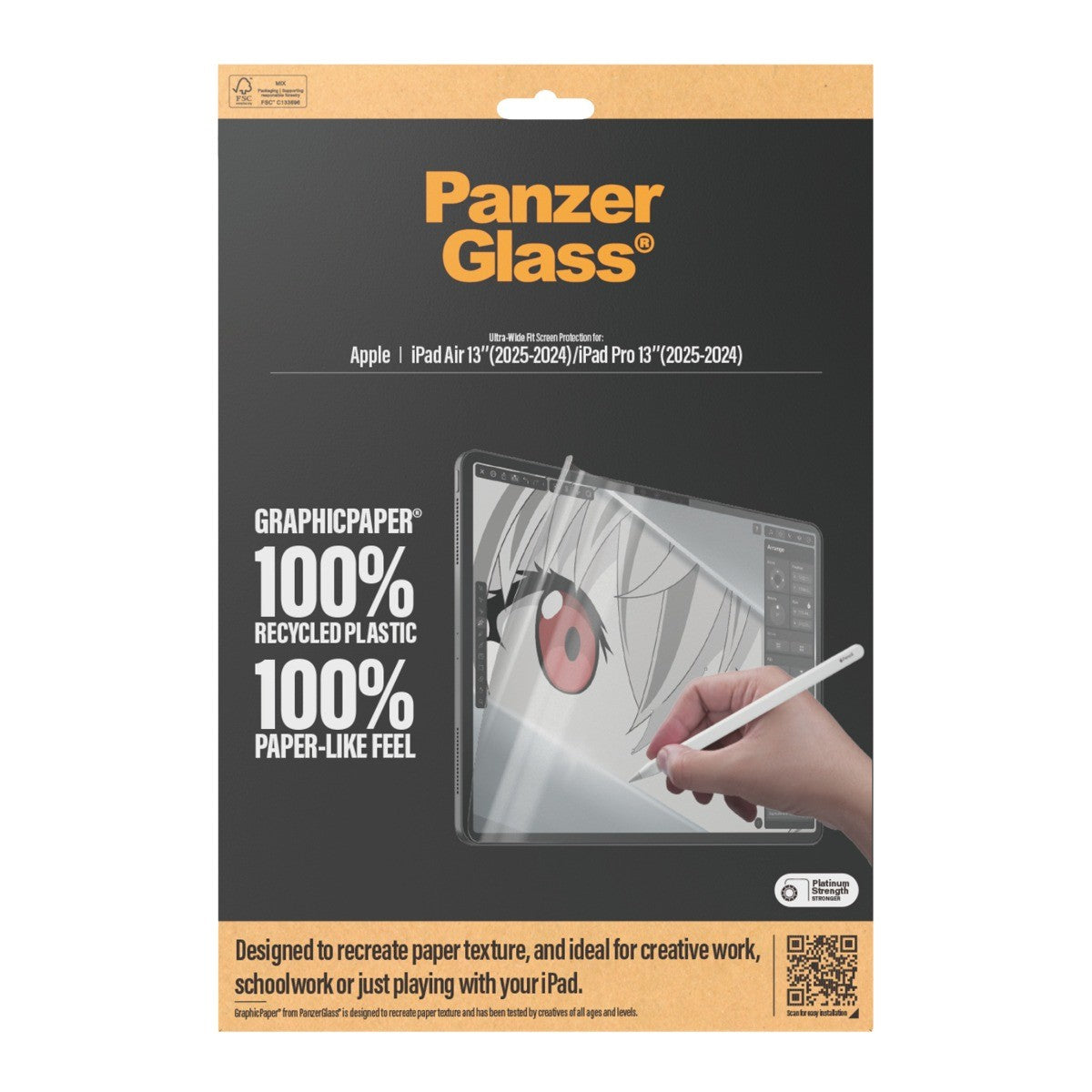 PanzerGlass iPad Air 13/iPad Pro 13 Skärmskydd GraphicPaper