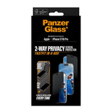 PanzerGlass iPhone 16 Pro/iPhone 17 Skärmskydd Ultra-Wide Fit Privacy Fastfit