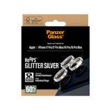 PanzerGlass iPhone 16 Pro/Pro Max/17 Pro/Pro Max Kameraskydd Hoops Glitter Silver