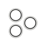 PanzerGlass iPhone 16 Pro/Pro Max/17 Pro/Pro Max Kameraskydd Hoops Glitter Silver