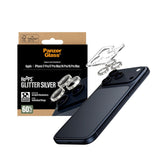 PanzerGlass iPhone 16 Pro/Pro Max/17 Pro/Pro Max Kameraskydd Hoops Glitter Silver