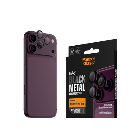 PanzerGlass iPhone 18 Pro/iPhone 18 Pro Max Kameraskydd Hoops Svart