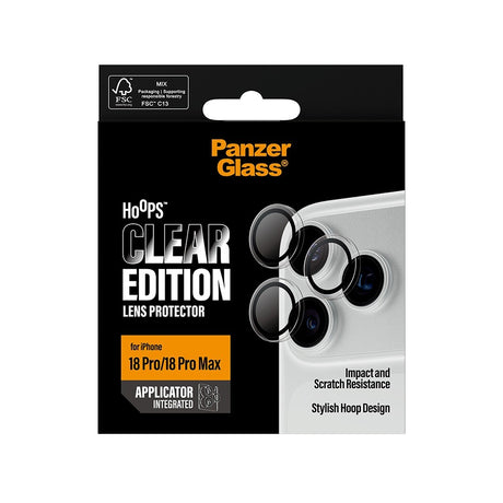 PanzerGlass iPhone 18 Pro/iPhone 18 Pro Max Kameraskydd Hoops Transparent
