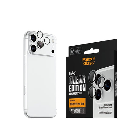 PanzerGlass iPhone 18 Pro/iPhone 18 Pro Max Kameraskydd Hoops Transparent