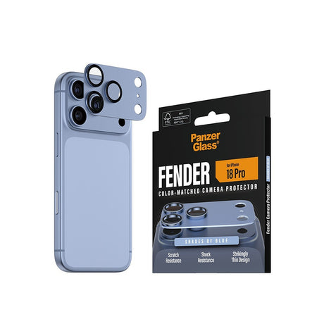 PanzerGlass iPhone 18 Pro Kameraskydd Fender Blå
