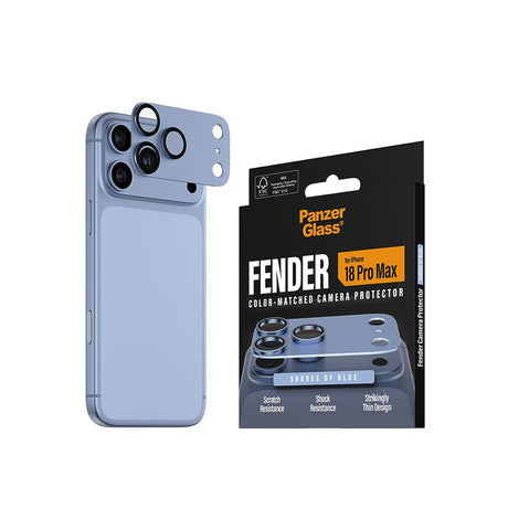 PanzerGlass iPhone 18 Pro Max Kameraskydd Fender Blå