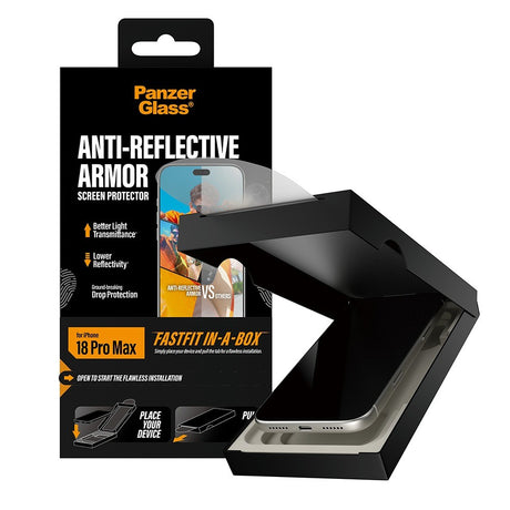 PanzerGlass iPhone 18 Pro Max Skärmskydd Anti-reflective Armor Fastfit