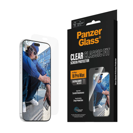 PanzerGlass iPhone 18 Pro Max Skärmskydd Classic Fit EasyAligner