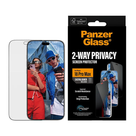 PanzerGlass iPhone 18 Pro Max Skärmskydd Ultra-Wide Fit Privacy EasyAligner