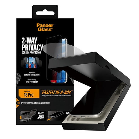 PanzerGlass iPhone 18 Pro Skärmskydd Ultra-Wide Fit Privacy Fastfit