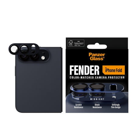 PanzerGlass iPhone Duo Kameraskydd Fender Svart