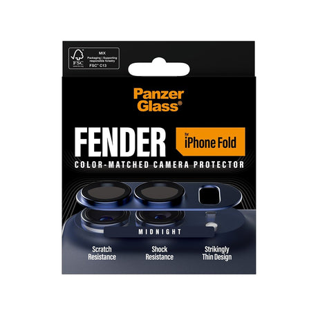 PanzerGlass iPhone Duo Kameraskydd Fender Svart