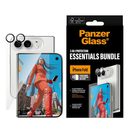 PanzerGlass iPhone Duo Skärmskydd & Kameraskydd 2-in-1 Protection Essentials Bundle